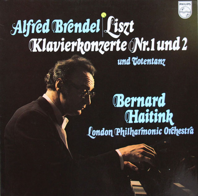 ブレンデル、ハイティンクのリスト/ピアノ協奏曲第1、2番 ほか　蘭PHILIPS　3809　LP レコード