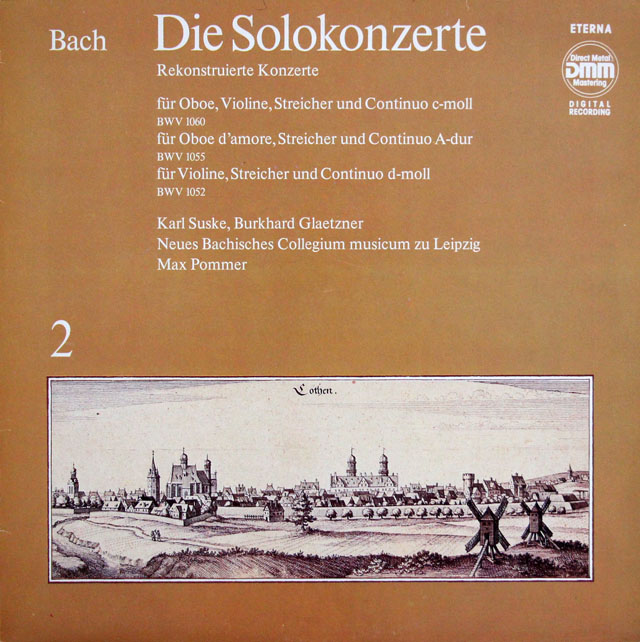 ズスケ、グレツナーらのバッハ/協奏曲集 vol.2　独ETERNA　3809　LP レコード