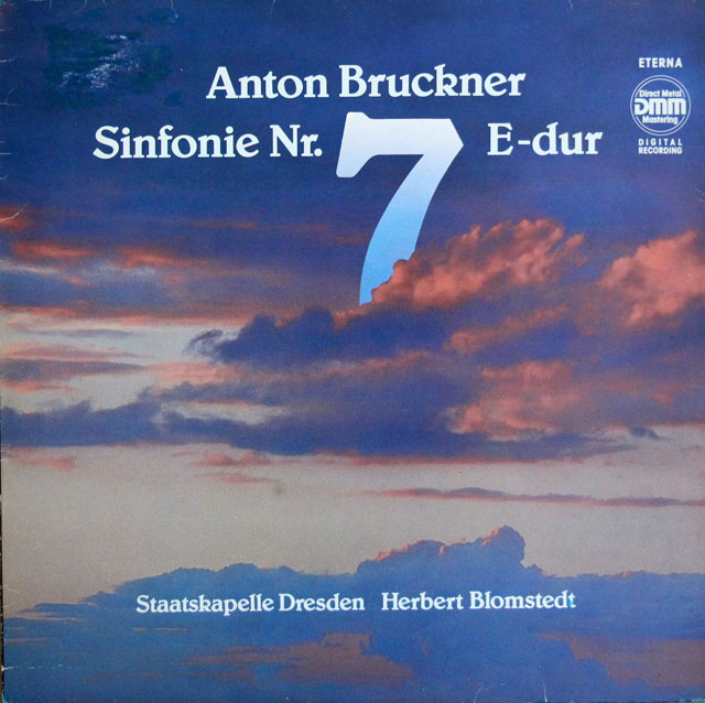 ブロムシュテットのブルックナー/交響曲第7番　独ETERNA　3809　LP レコード