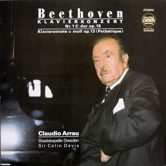 アラウ、デイヴィスのベートーヴェン/ピアノ協奏曲第1番ほか　独ETERNA　3809　LP レコード