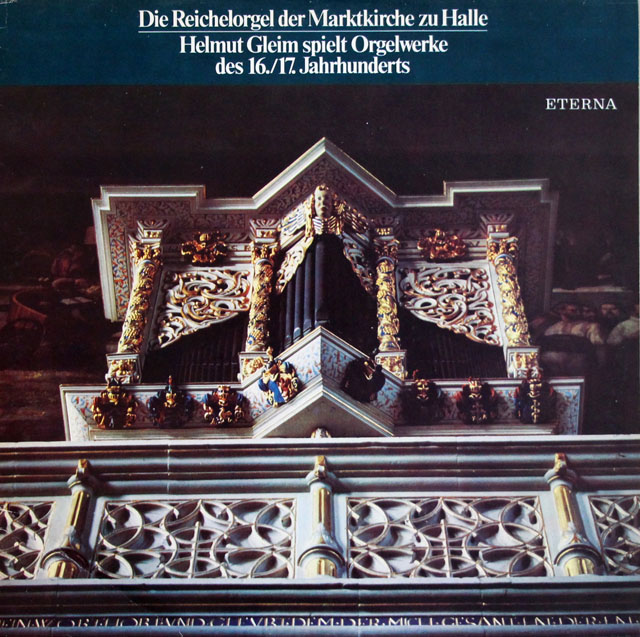 ヘルムート・グライムによる16～17世紀オルガン作品集　独ETERNA　3809　LP レコード
