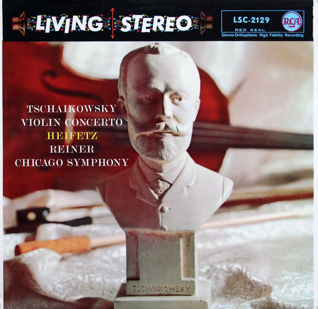 ハイフェッツ、ライナーのチャイコスキー/ヴァイオリン協奏曲　独RCA　3809　LP レコード