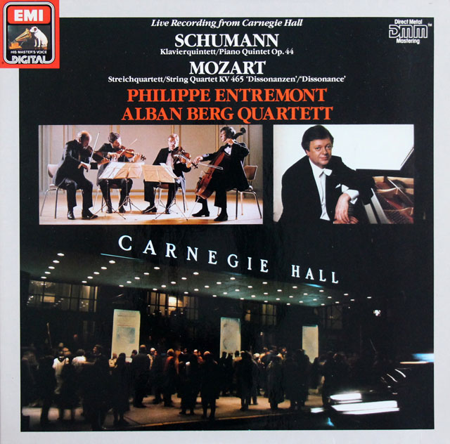 アントルモン、アルバン・ベルク弦楽四重奏団/カーネギーコンサート　独EMI　3809　LP レコード