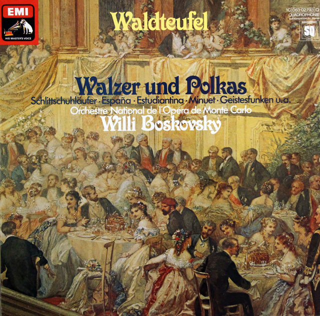 ボスコフスキーのワルトトイフェル/ワルツとポルカ　独EMI　3809　LP レコード