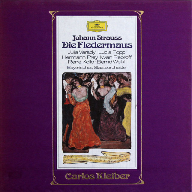 クライバーのJ.シュトラウス/「こうもり」全曲　独DGG　3810　LP レコード