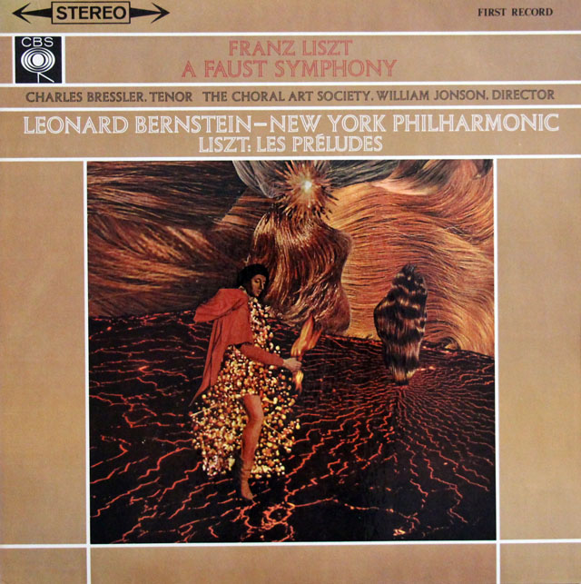 バーンスタインのリスト/ファウスト交響曲ほか 　英CBS　3810　LP レコード