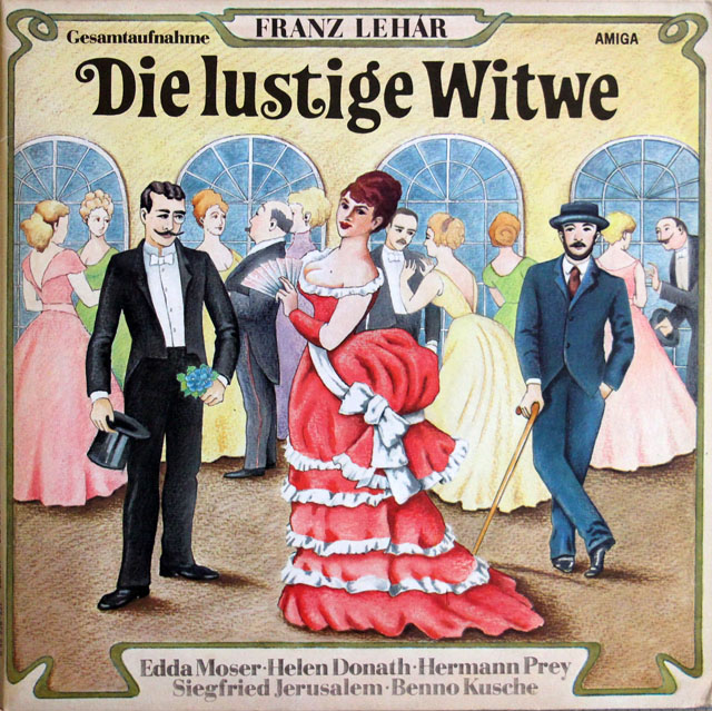 モーザー、プライ、ワルベルクらのレハール/「メリー・ウィドウ」全曲　独AMIGA　3810　LP レコード