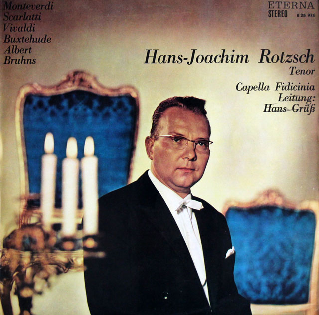 【テストプレス】　ロッチェ、グリュスのモンテヴェルディ、スカルラッティ ほか/アリア集　独ETERNA　3810　LP レコード