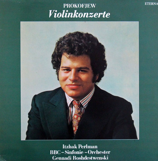 パールマンのプロコフィエフ/ヴァイオリン協奏曲集　独ETERNA　3810　LP レコード