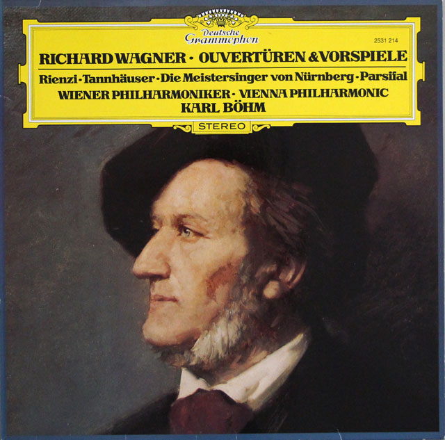 ベームのワーグナー/序曲&前奏曲集　独DGG　3810　LP レコード