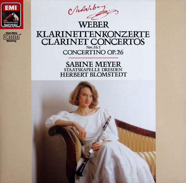 マイヤー、ブロムシュテットのウェーバー/クラリネット協奏曲第1、2番　独EMI　3810　LP レコード