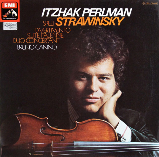 パールマンのストラヴィンスキー/ヴァイオリンのための作品集　独EMI　3810　LP レコード