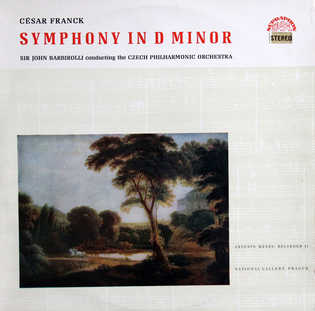 バルビローリのフランク/交響曲 ニ短調　チェコSUPRAPHON　3810　LP レコード