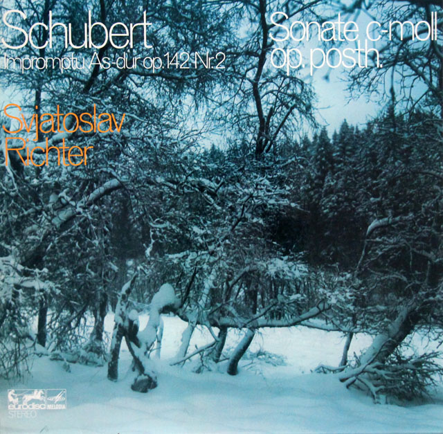 リヒテルのシューベルト/ピアノソナタ第19番ほか　独eurodisc　3810　LP レコード