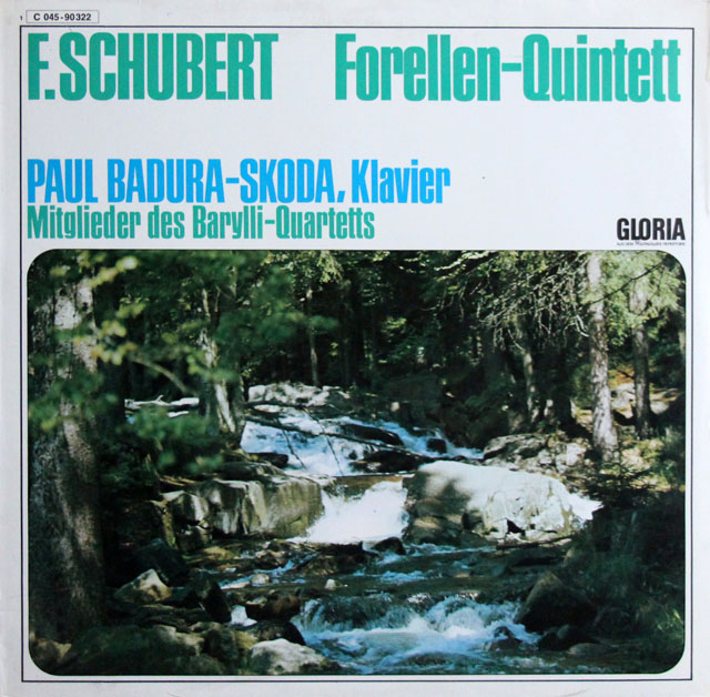 【未開封】　スコダ、バリリ四重奏団のメンバーのシューベルト/ピアノ五重奏曲「鱒」　独GLORIA　3811　LP レコード