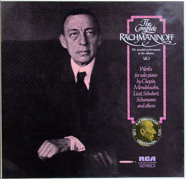 【未開封】　ラフマニノフ全集　第3巻　（ラフマニノフのピアノ演奏集）　独RCA　3811　LP レコード