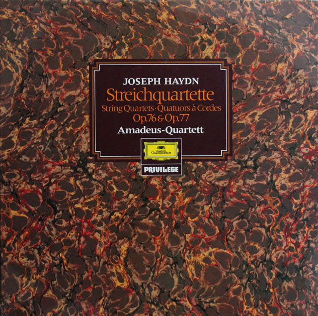 【未開封】　アマデウス四重奏団のハイドン/弦楽四重奏曲作品76、77番　独DGG　3811　LP レコード