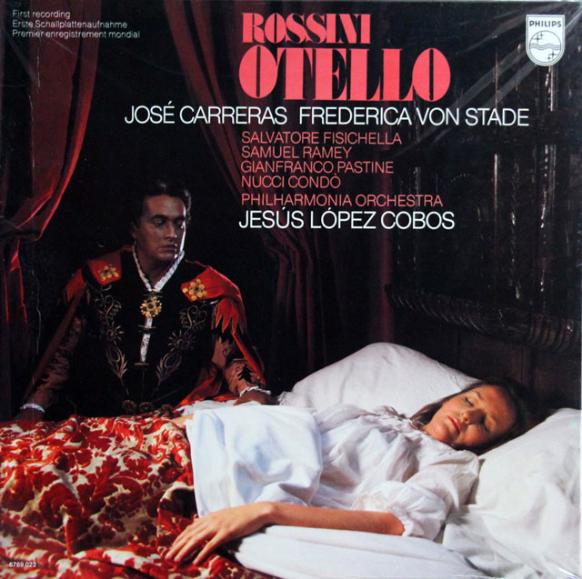 【未開封】　カレーラス、ロペス=コボスのロッシーニ/歌劇「オテロ」全曲　蘭PHILIPS　3811　LP レコード