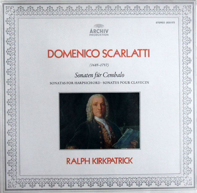 【未開封】　カークパトリックのスカルラッティ/チェンバロソナタ集　独ARCHIV　3811　LP レコード