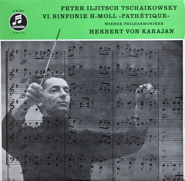 カラヤンのチャイコフスキー/交響曲第6番「悲愴」　独Columbia　3812　LP レコード