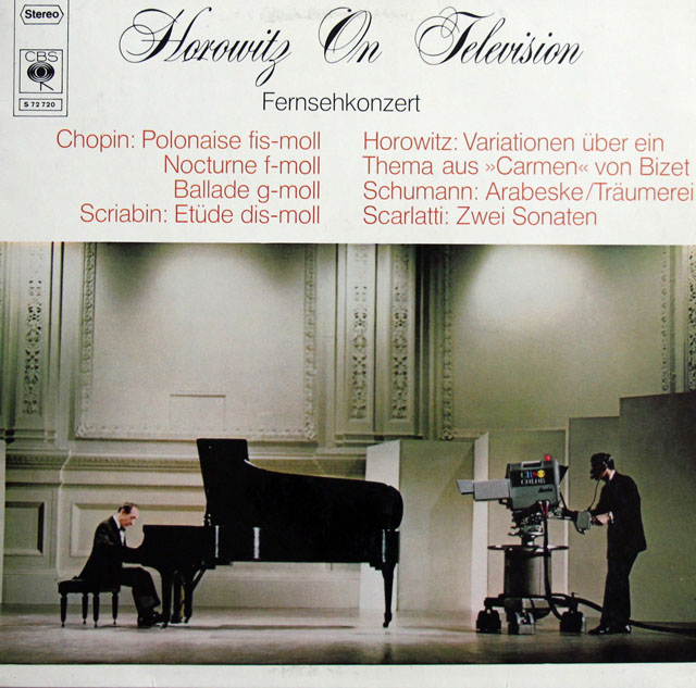 ホロヴィッツ・オン・テレヴィジョン　独CBS　3812　LP レコード