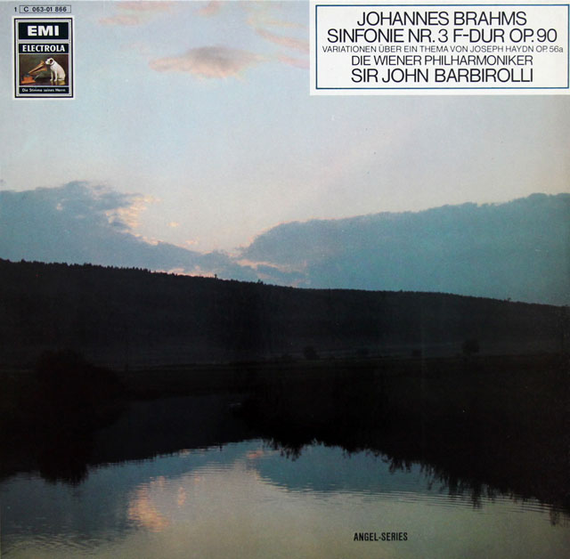 バルビローリのブラームス/交響曲第3番、ハイドン変奏曲　独EMI　3812　LP レコード