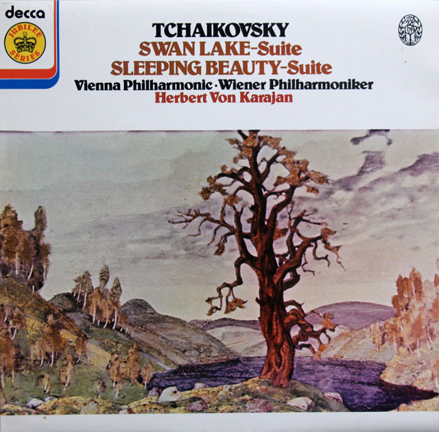 カラヤンのチャイコフスキー/「白鳥の湖」&「眠りの森の美女」組曲　英DECCA　3812　LP レコード