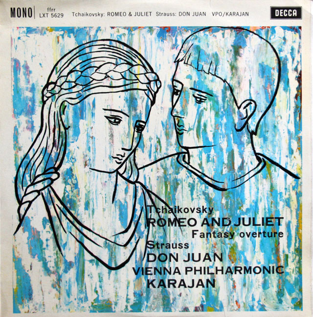 【モノラル】　カラヤンのチャイコフスキー/「ロメオとジュリエット」ほか　英DECCA　3812　LP レコード