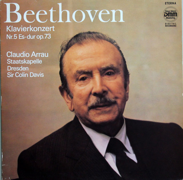 アラウ&デイヴィスのベートーヴェン/ピアノ協奏曲第5番「皇帝」　独ETERNA　3812　LP レコード