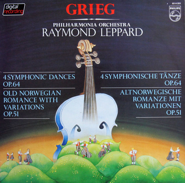 レッパードのグリーグ/4つの交響的舞曲 ほか　蘭PHILIPS　3812　LP レコード