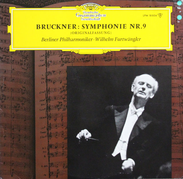 フルトヴェングラーのブルックナー/交響曲第9番　独DGG　3812　LP レコード
