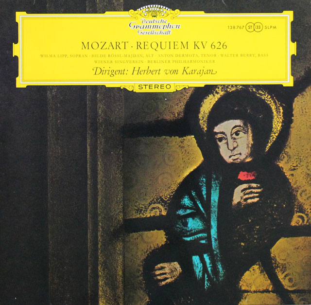 カラヤンのモーツァルト/レクイエム　独DGG　3812　LP レコード