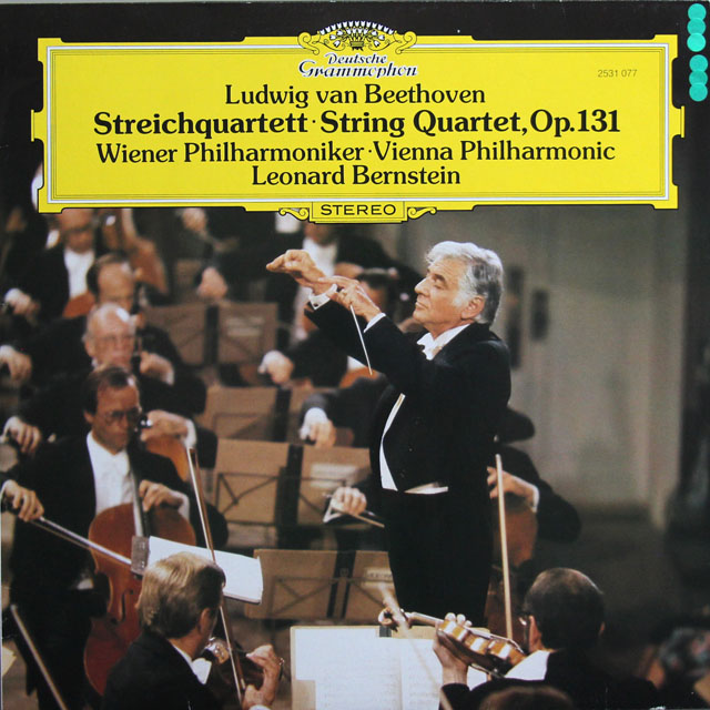 バーンスタインのベートーヴェン/弦楽四重奏曲第14番　独DGG　3812　LP レコード