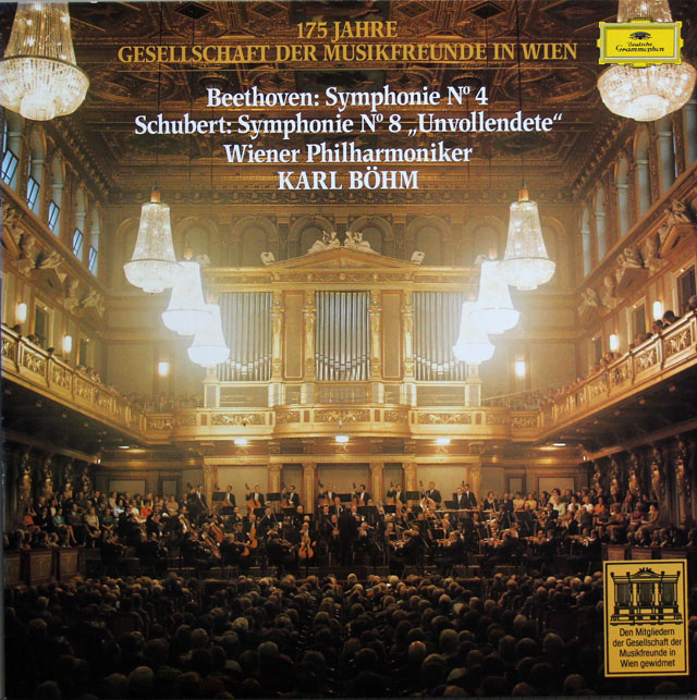 【非売品】　ウィーン楽友協会175周年 ベームのベートーヴェン/交響曲第4番ほか　独DGG　3812　LP レコード