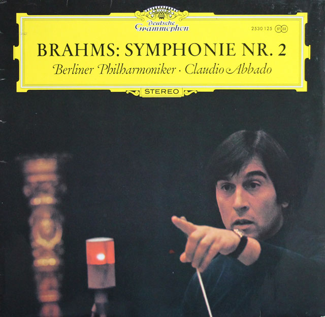 アバドのブラームス/交響曲第2番　独DGG　3812　LP レコード
