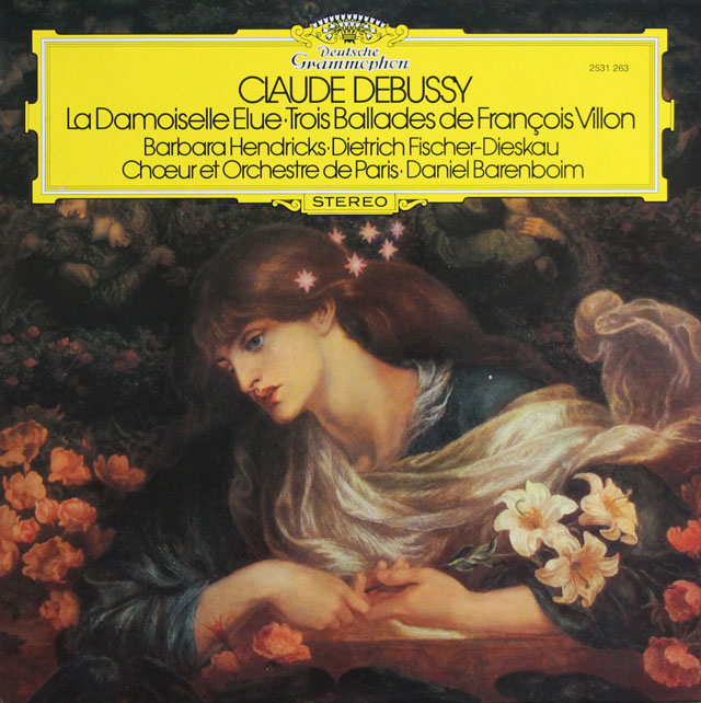 バレンボイムのドビュッシー/「選ばれし乙女」ほか　独DGG　3812　LP レコード