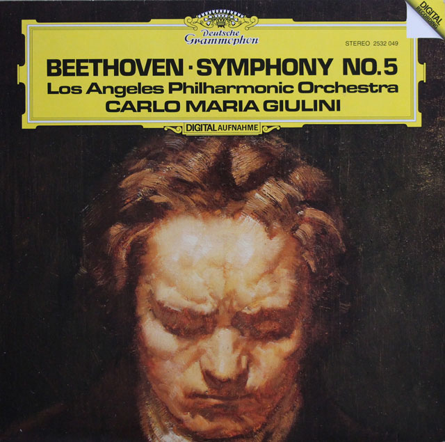 ジュリーニのベートーヴェン/交響曲第5番「運命」　独DGG　3812　LP レコード