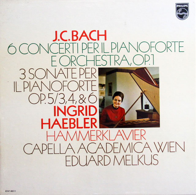 【未開封】　ヘブラーのバッハ/ピアノと管弦楽のための6つの協奏曲ほか　蘭PHILIPS　3813　LP レコード