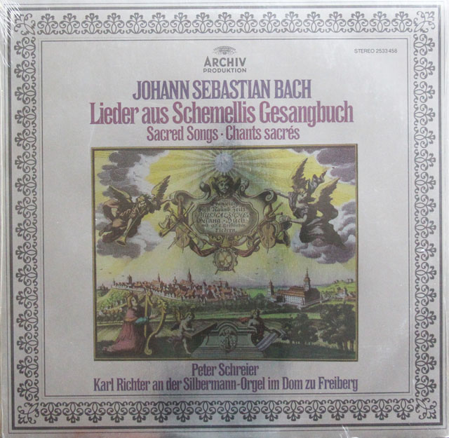 【未開封】シュライアー、リヒターのバッハ/シェメッリ歌曲集　独ARCHIV　3813　LP レコード
