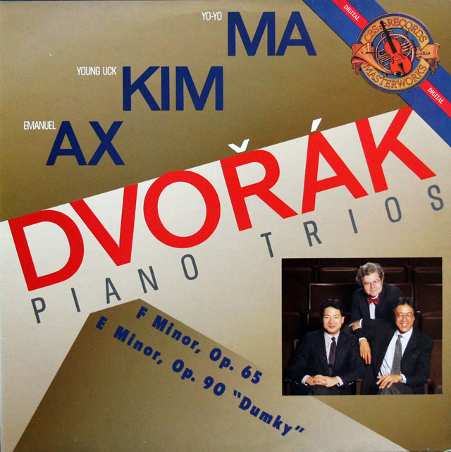 キム、マ、アックスのドヴォルザーク/ピアノ三重奏曲第3、4番「ドゥムキー」　蘭CBS　3813　LP レコード