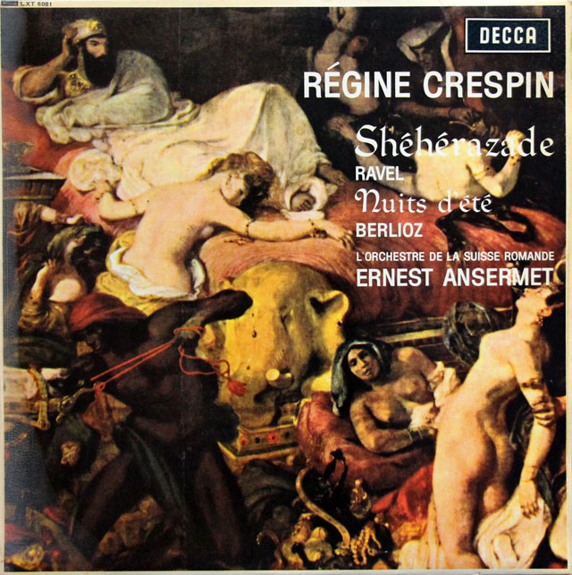 【モノラル】　クレスパン＆アンセルメのラヴェル/「シェヘラザード」ほか　英DECCA　3813　LP レコード