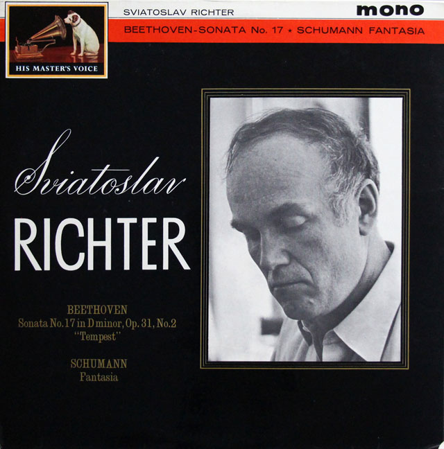 【モノラル】　リヒテルのベートーヴェン/ピアノソナタ第17番「テンペスト」ほか　英EMI　3813　LP レコード