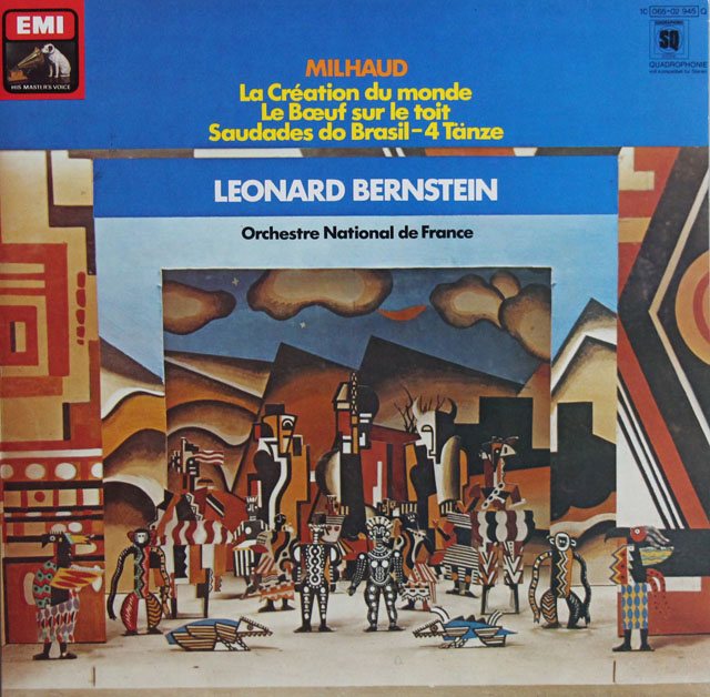 バーンスタインのミヨー/「世界の創造」ほか　独EMI　3813　LP レコード