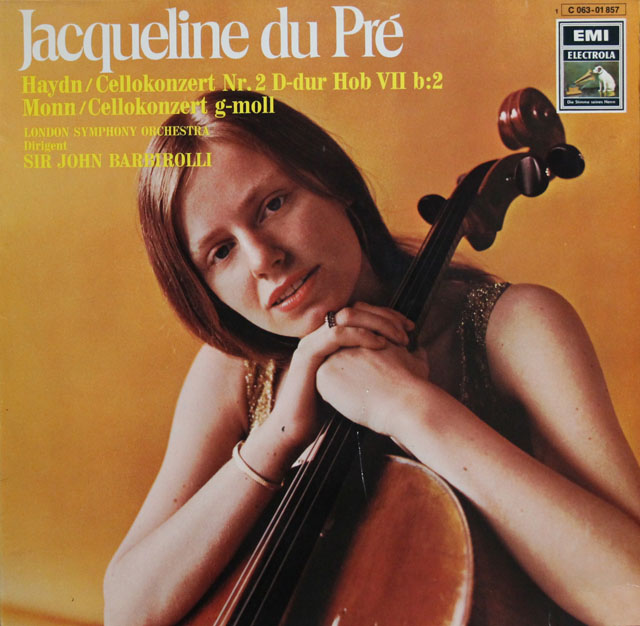 デュ・プレ、バルビローリのハイドン/チェロ協奏曲第2番ほか 　独EMI　3813　LP レコード
