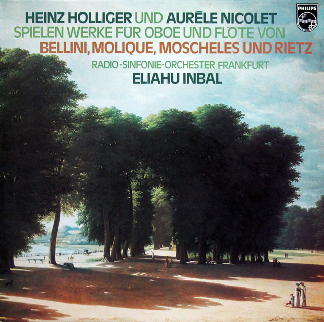ホリガー、ニコレ、インバルのベッリーニ、モシェレスほか/オーボエ協奏曲集　蘭PHILIPS　3813　LP レコード
