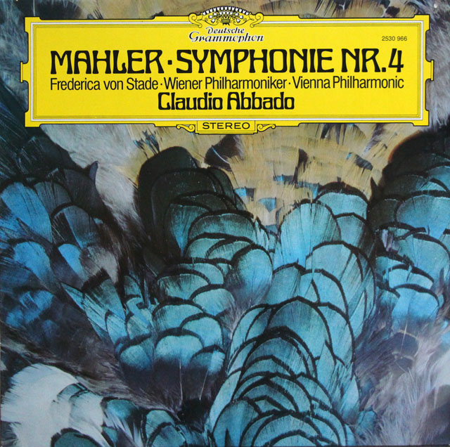 アバドのマーラー/交響曲第4番　独DGG　3813　LP レコード