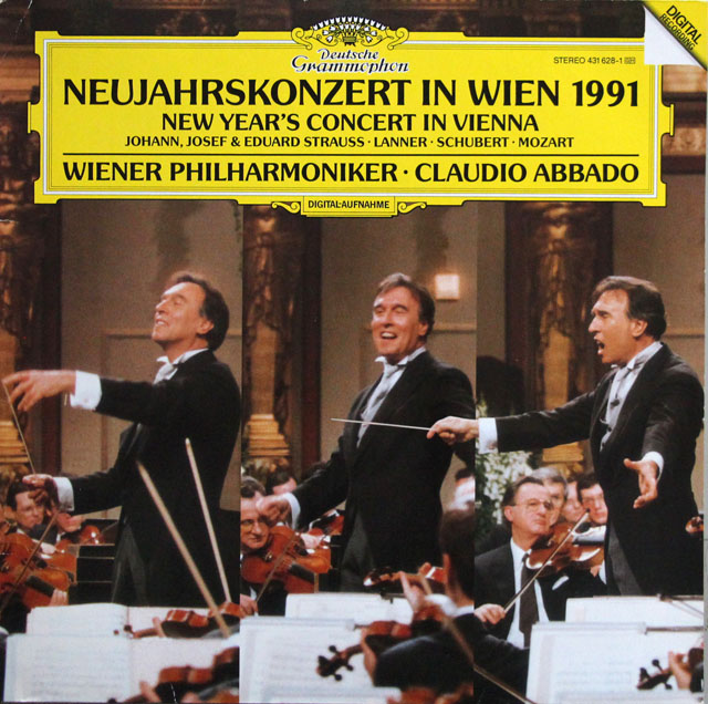 アバドのニューイヤーコンサート1991　蘭DGG　3813　LP レコード