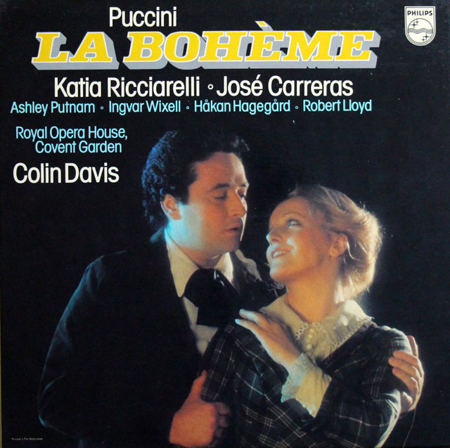 デイヴィスのプッチーニ/「ラ・ボエーム」全曲　蘭PHILIPS　3813　LP レコード