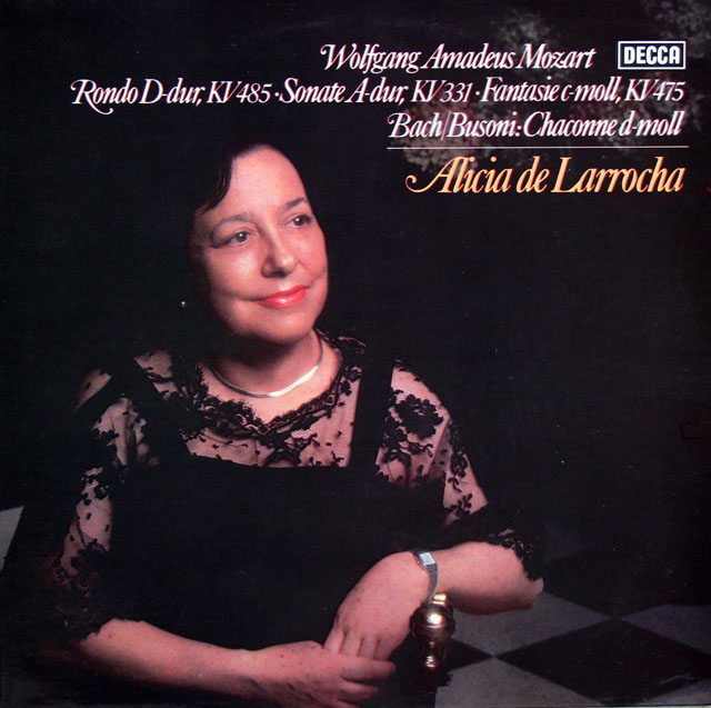 ラローチャのモーツァルト、バッハ/作品集　独DECCA　3814　LP レコード