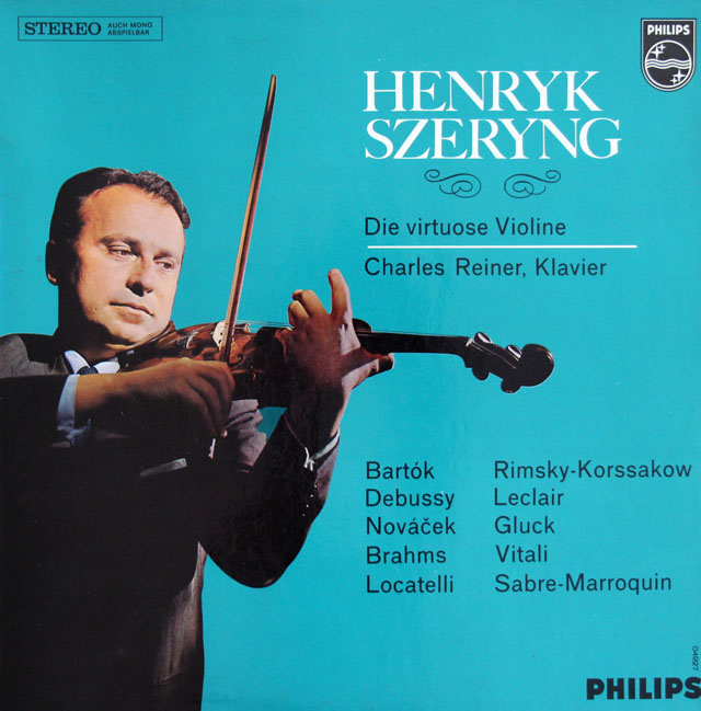 シェリングのトレジャーズ・フォー・ザ・ヴァイオリン（バルトーク、ドビュッシー、ブラームスほか）　蘭PHILIPS　3814　LP レコード